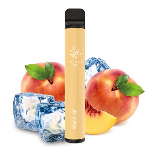 Elf Bar 600 Peach Ice Einweg-E-Zigarette mit 2% Nikotin oder nikotinfrei – jetzt bei semyshop.de online bestellen!